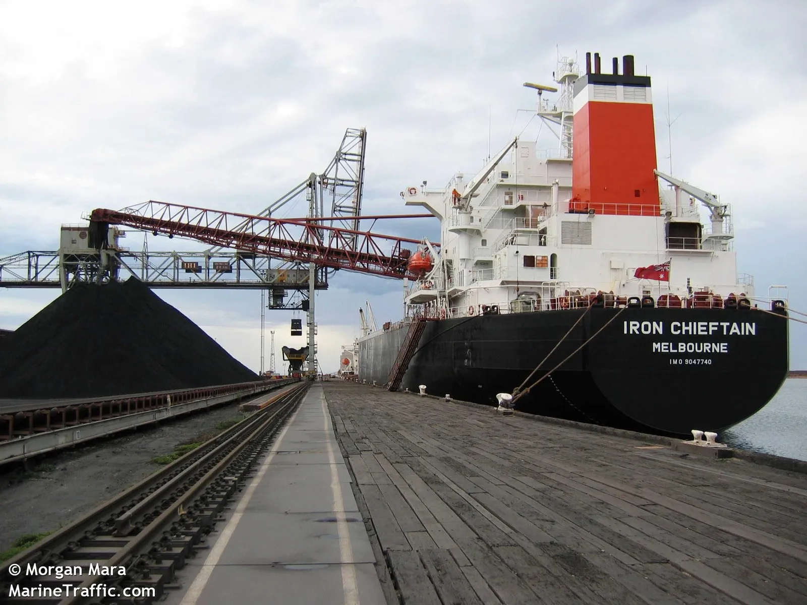 Iron Chieftain loading alongside