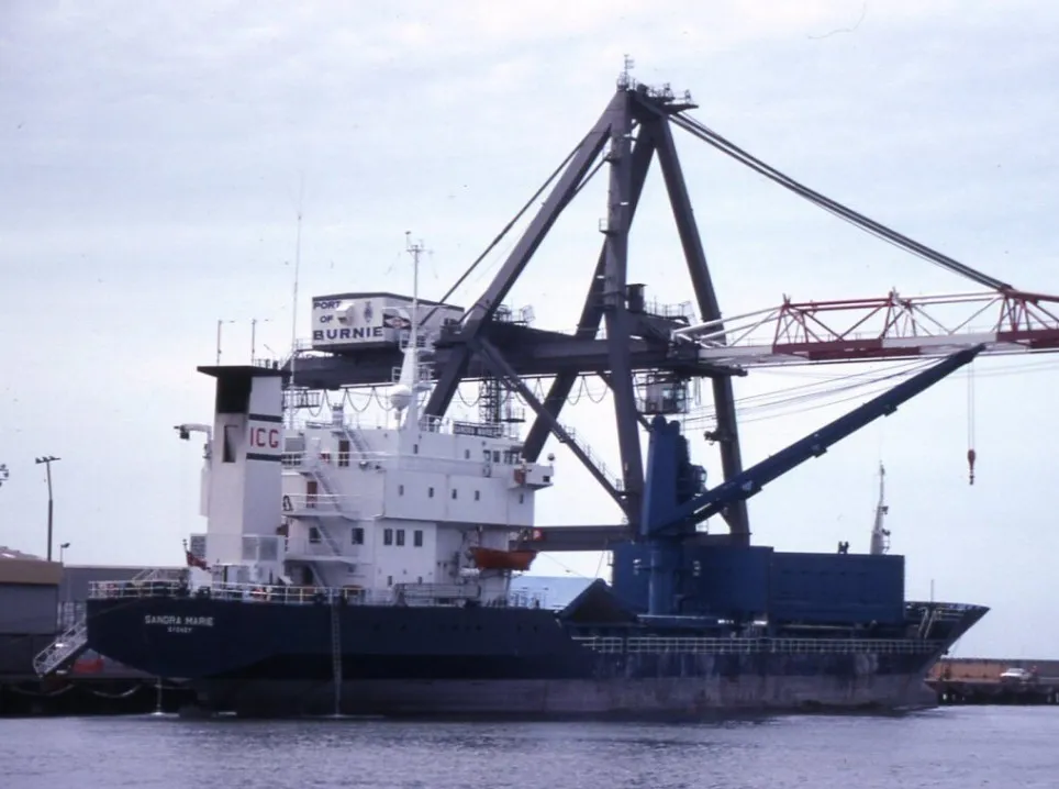 The Sandra Marie alongside at the Port of Burnie
